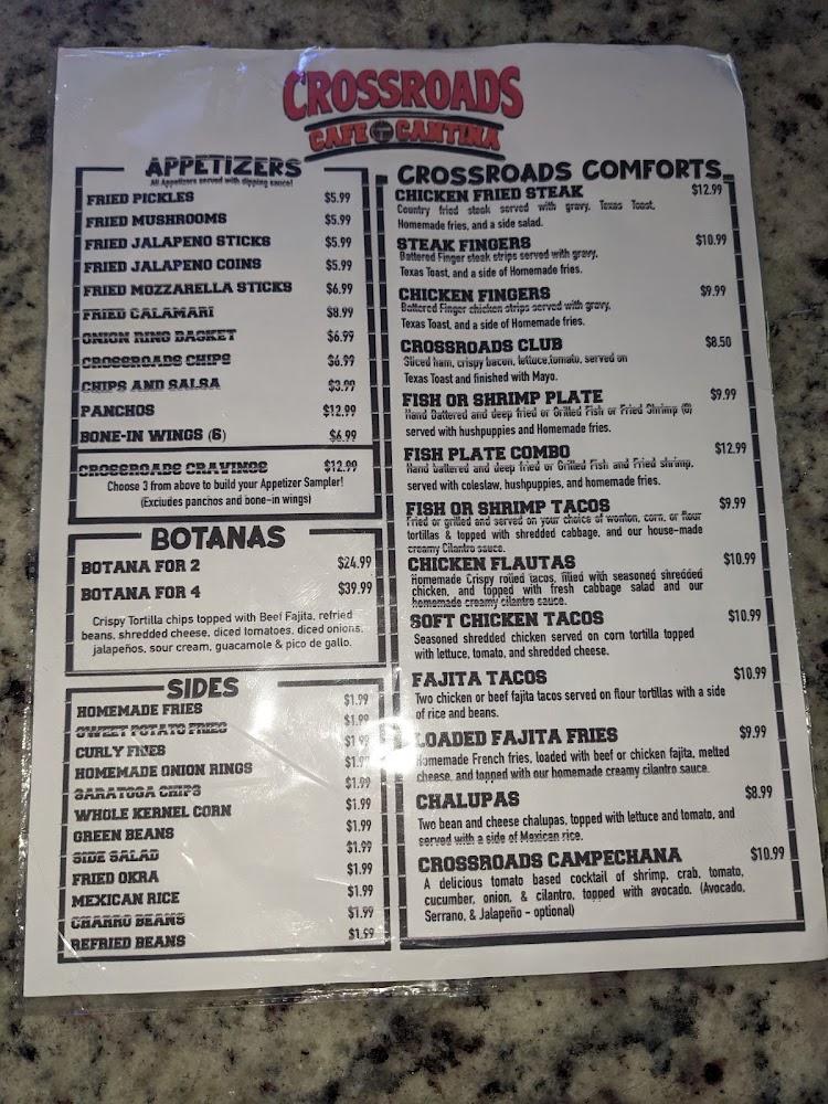 Crossroads Cafe & Cantina Menu image 4